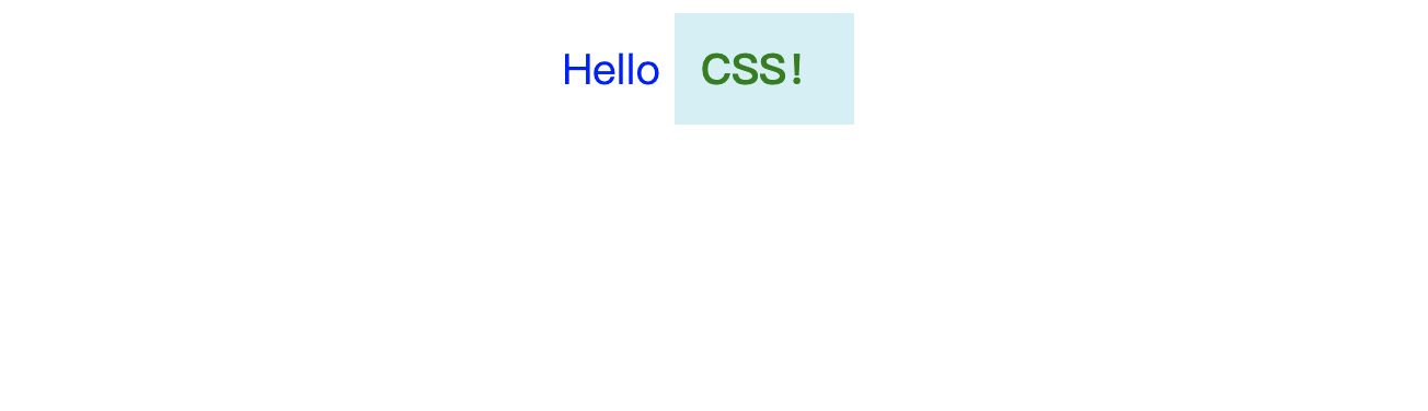 Hello CSS
